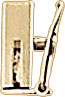 14KY CLOSED BOX LOCK 3mm W/ BRICK FINISH
