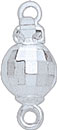 S.S. MIRROR BEAD BALL CLASP 6mm