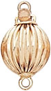 14KY CORRUGATED BALL CLASP 9mm