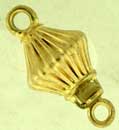 14KY DIA SHAPE CORRUGATED CLASP 6.5 X 12.5 MM
