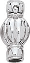 14KW SHINY FLUTED 8.5mm BALL CLASP W/4mm CUPS