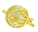 14KY FANCY BALL CLASP W/7-.0075 12mm