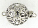 14KW SWIRL DESIGN BALL CLASP 11.5mm
