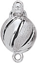 14KW FANCY BALL CLASP FLOR & SHINY 8mm