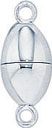 S.S. MAGNETIC OVAL CLASP 6x10mm