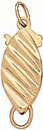 14KY FANCY MARQUISE FISH HOOK CLASP 12mm