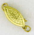 14KY FANCY MARQUISE FISH HOOK CLASP 12mm