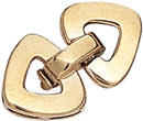 14KY  SMALL CAST FOLDOVER CLASP 10.6x18mm