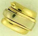 18K TT SNAP IN LOCK FOR SOLDER 11x10mm
