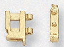 18KY SNAP CLASP W/ BOTTOM SAFETY 4mm