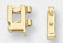 18KY SNAP CLASP W/ BOTTOM SAFETY 4.5mm
