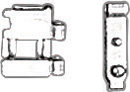 PLAT SNAP CLASP W/ BOTTOM SAFETY 4.5mm