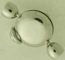18KW 2 CAPS PEARL CLASP