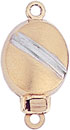 14KW FANCY FLAT OVAL CLASP