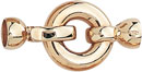 18KY FANCY SHINY RD CLASP 5mm CUP