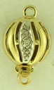 14KY DIAMOND CLASP 13x8.8mm 2/DIA