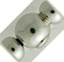 18KW SHINY BALL CLASP 7.5mm W/4.5mm END CAPS