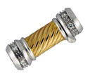 18KY TUBULAR DIA CLASP