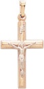 14KY CROSS W/ CRUCIFIX HOLLOW
