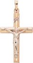 14KY CROSS W/ CRUCIFIX HOLLOW