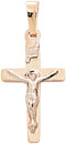 14KW CROSS W/ CRUCIFIX HOLLOW