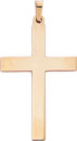 14KY SOLID CROSS 35mm .035 THICKNESS