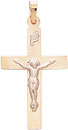 14KY HOLLOW CROSS W/ CRUCIFIX 1