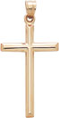 S.S. HOLLOW CROSS 33.5x19.75mm
