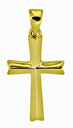 14KY HOLLOW KNIFE EDGE CROSS 21mm