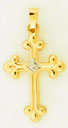14KY HOLLOW CROSS W/ .01 DIA