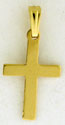 14KY PLAIN SHINY CROSS 16mm