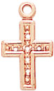 14KW STAMPED BABY CROSS FOR 6/.0075