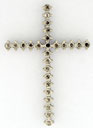 14KW DIAMOND CROSS MOUNTING 26/.02  34x24mm