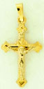 14KY CROSS W/CRUCIFIX 7/8