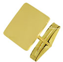 14KY CUFF LINK 14mm SQ PLATE .025