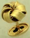 14KY LOVE KNOT CUFF LINK 13mm