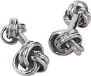 18KY TIFFANY STYLE LOVE KNOT CUFF LINK