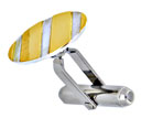 14KY & S.S. OVAL CUFF LINK