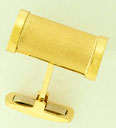 14KW FANCY CUFF LINK 19x10mm