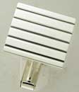 S.S. SQ CUFF LINK 17x16mm ENG TURNED