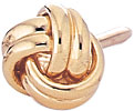 14KW LOVE KNOT TIE TACK HOLLOW