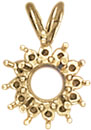14KW CAST PENDANT 1/.25 8/.02
