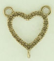 14KW 9mm HEART PENDANT FOR 18/.0025 DIA