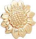 14KY FLOWER EARRING