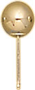 14KY FLOR BALL EARRING 6mm