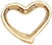 14KY LW STAMPED EARRING MED OPEN HRT