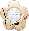 14KY FLOWER SHAPE  STUD W/ CZ