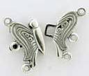 S.S. FANCY HOOK AND EYE CLASP BUTTERFLY DESIGN