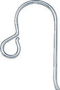 S.S. FRENCH EAR WIRE W/LOOP .035