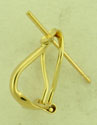 18KY CLIP BACK LW EARRING FOR PEARL